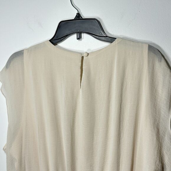 Emma & Michele Dress Size 20W Ruffle Front Belted Lined Classy Polyester - Picture 6 of 11